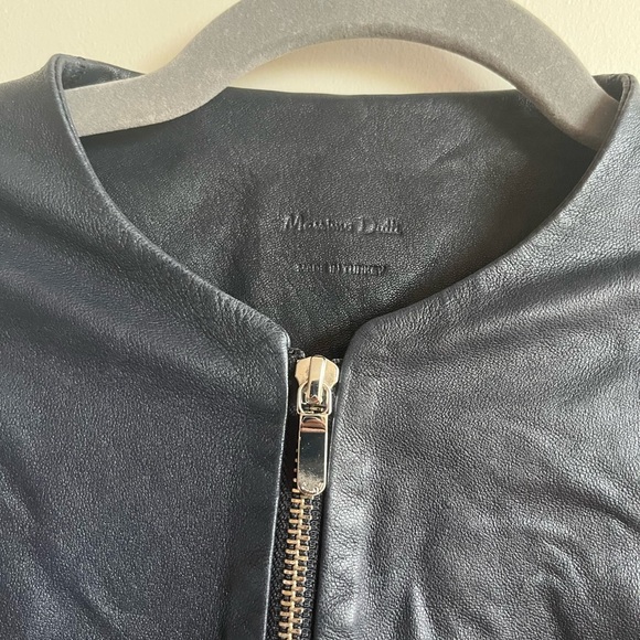 Massimo Dutti 100% Leather Zip-up Jacket - Picture 8 of 13
